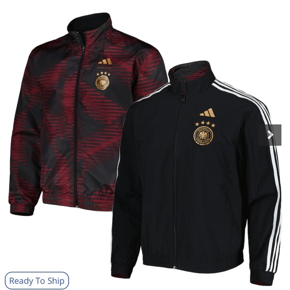 00s Adidas German Football Reversible Black Bodywarmer Gilet